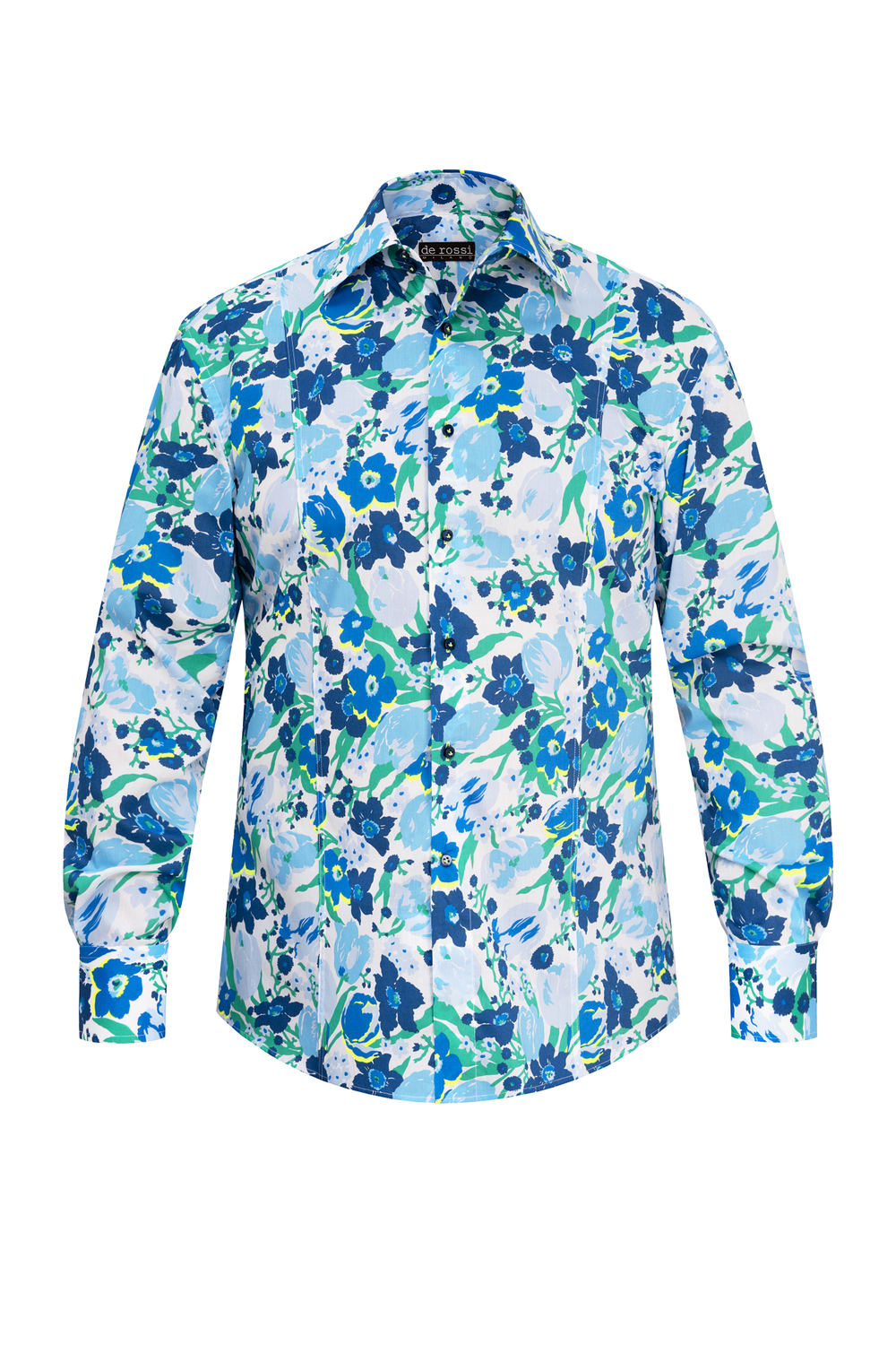 Рубашка Синие цветы ультра