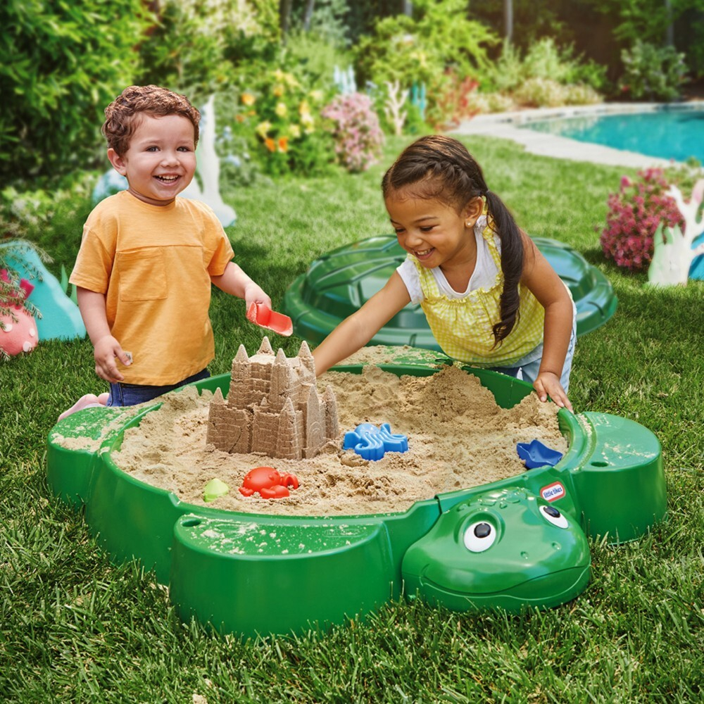 Little Tikes - Складная песочница Черепаха с крышкой 664526 / артикул   664526  / GTIN 050743664526