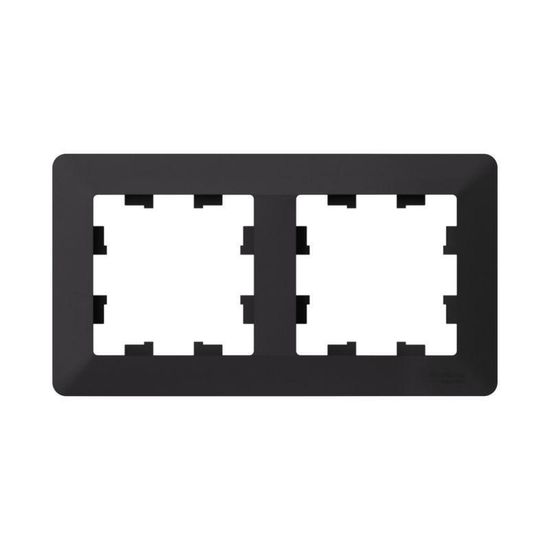 Рамка 2-м AtlasDesign Air карбон/дым. черн. SE ATN221002