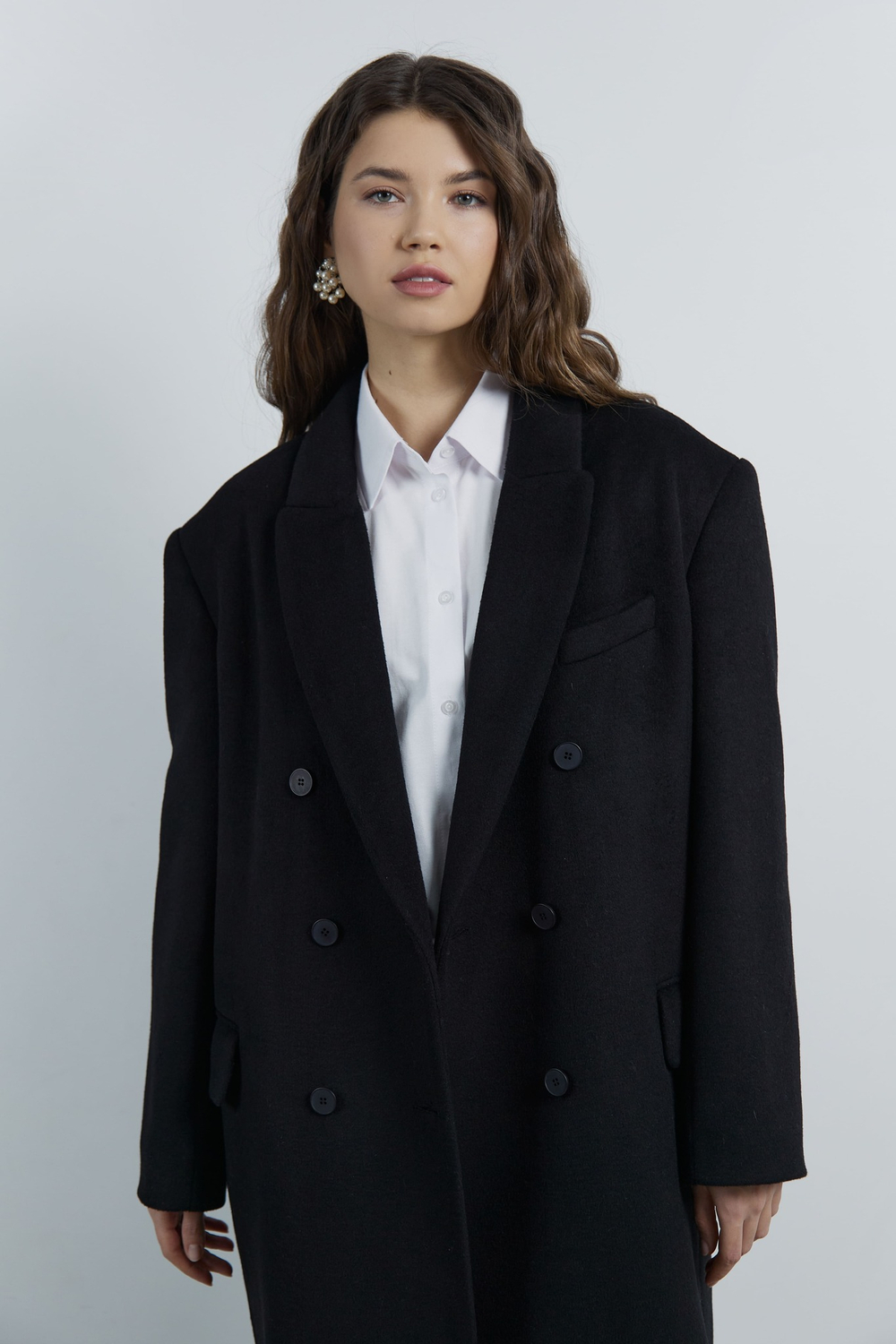 Пальто мужского кроя утепленное