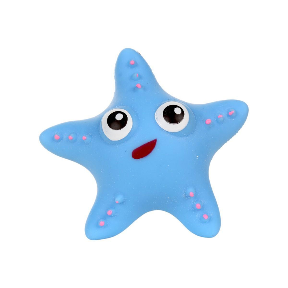 Мякиш Морская звезда 9 см, 4 цвета, пакет с-30505