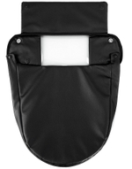 Детская коляска Roan Esso Кожа 3 в 1 с автокреслом Pituso Baesa Pro Black ESSK/210/1 Black /Black/руч.Тем.коричневый
