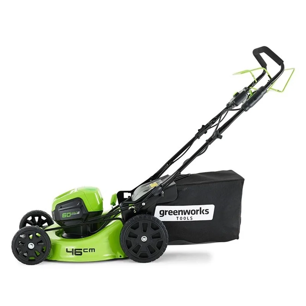 Аккумуляторная газонокосилка Greenworks GD60LM46SPK5 60В (1 x 5 Ач, ЗУ) нож 46 см, 2502907UG