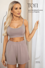 Кроп-топ Шелк вискозы (латте) Б14506-52М LT Collection