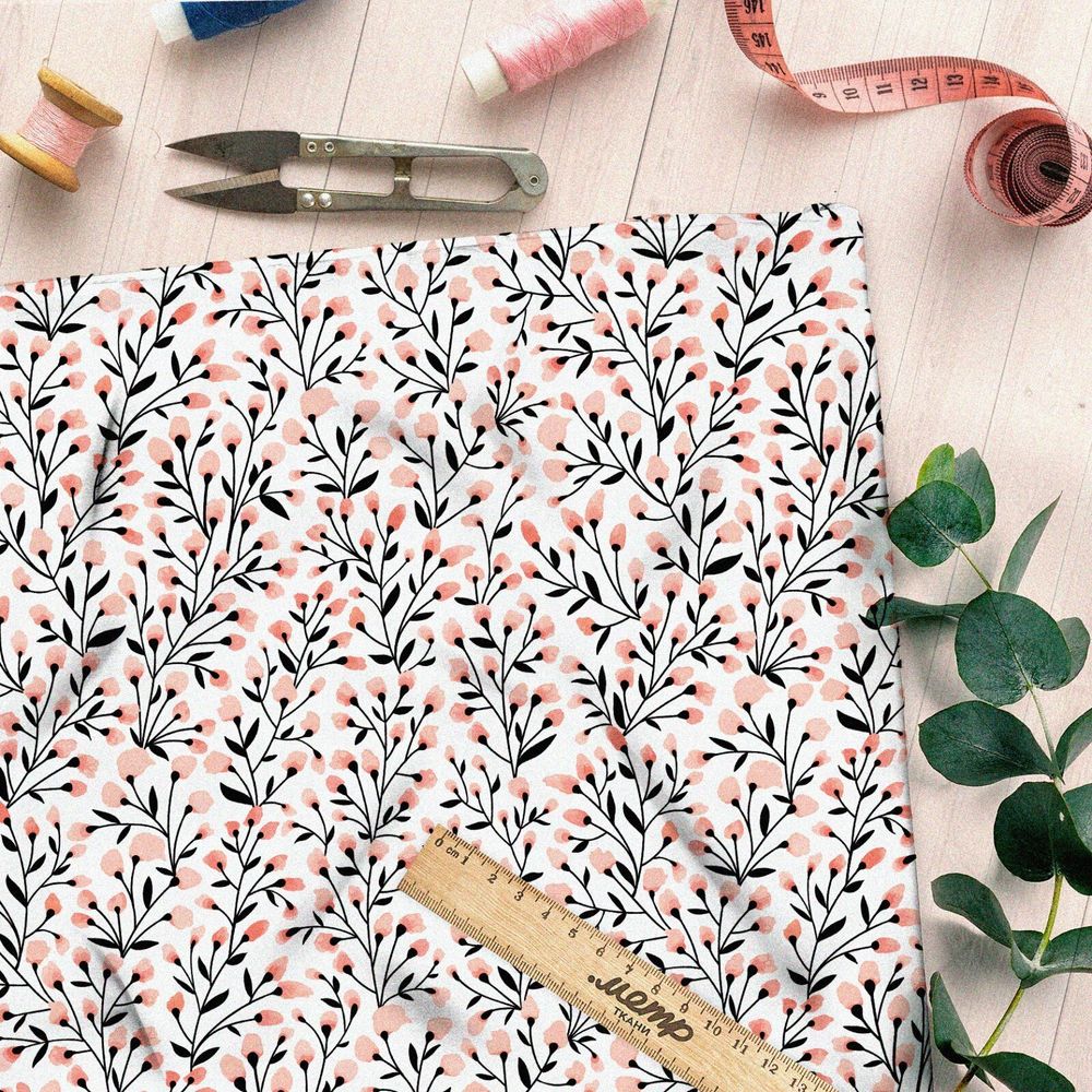 Ткань барби цветочный рисунок с летним цветком