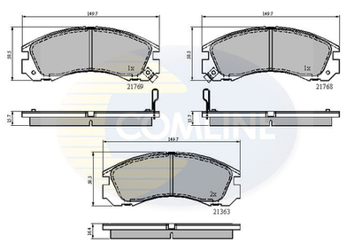 COMLINE - CBP3234-CML - Brake Pad Set, disc brake
