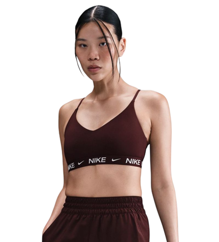 Теннисный бюстгальтер Nike Indy Light Support Padded Adjustable Sports - burgundy crush/white