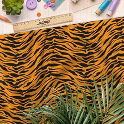 Ткань таффета тонкий тигринный узор