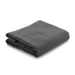 Простыня из стираного льна темно-серого цвета essential, 180х270 см