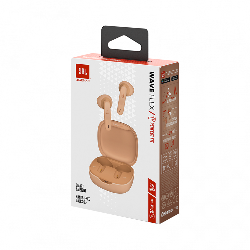 JBL Беспроводные наушники TWS WAVE FLEX - бежевый