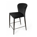 Стул полубарный Albert, бархат антрацит 14/опора конус