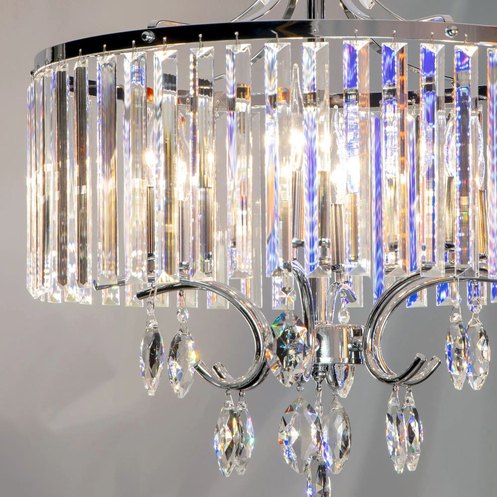 Citilux Инга CL335161 Люстра подвесная хрустальная Хром