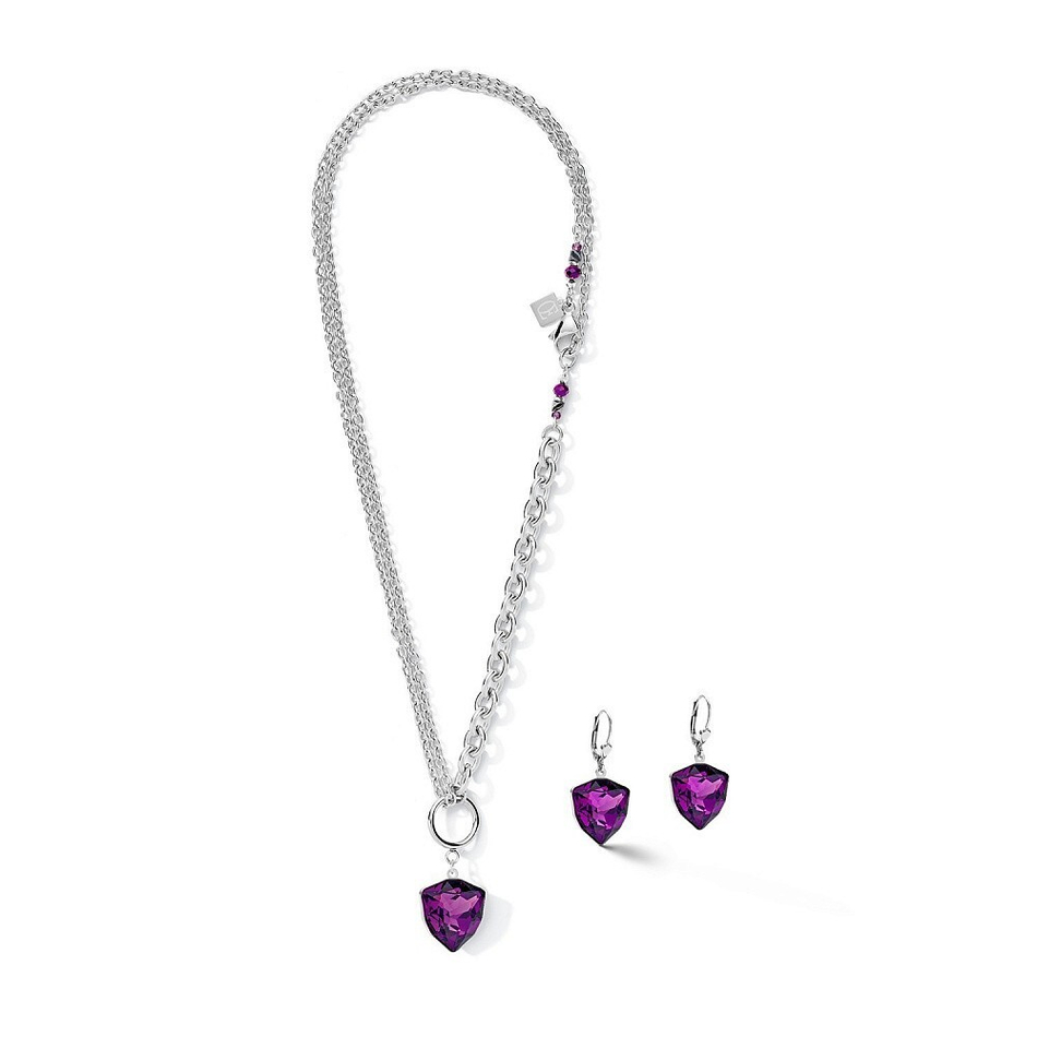 Серьги Coeur de Lion Magic Crystal Amethyst 5054/20-0824 цвет фиолетовый