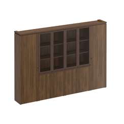 Шкаф комбинированный узкий со стеклом 2 шт. для одежды МК 390