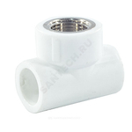Тройник PP-R комбинированный белый Дн 25х1/2" ВР PRO VALFEX 10127125-PRO