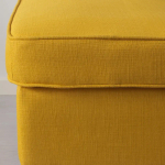 Табурет для ног - IKEA STRANDMON, 60х40х44 см, желтый СТРАНДМОН ИКЕА