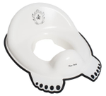 Накладка на унитаз  "ROYAL" нескользящая (white/black-белый/черный)