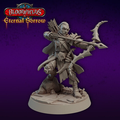 Эльф Полуэльфы Тёмные эльфы Дроу Воин Паладин Варвар Файтер Рыцарь Рейджер Охотник Следопыт миниатюра для dnd, днд, pathfinder, фентези, Настольная игра, НРИ, Варгейм, РПГ