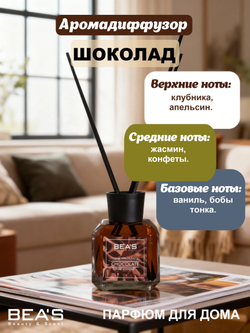 Ароматический диффузор для дома BEA'S Chocolate ( Шоколад ) 120 ml