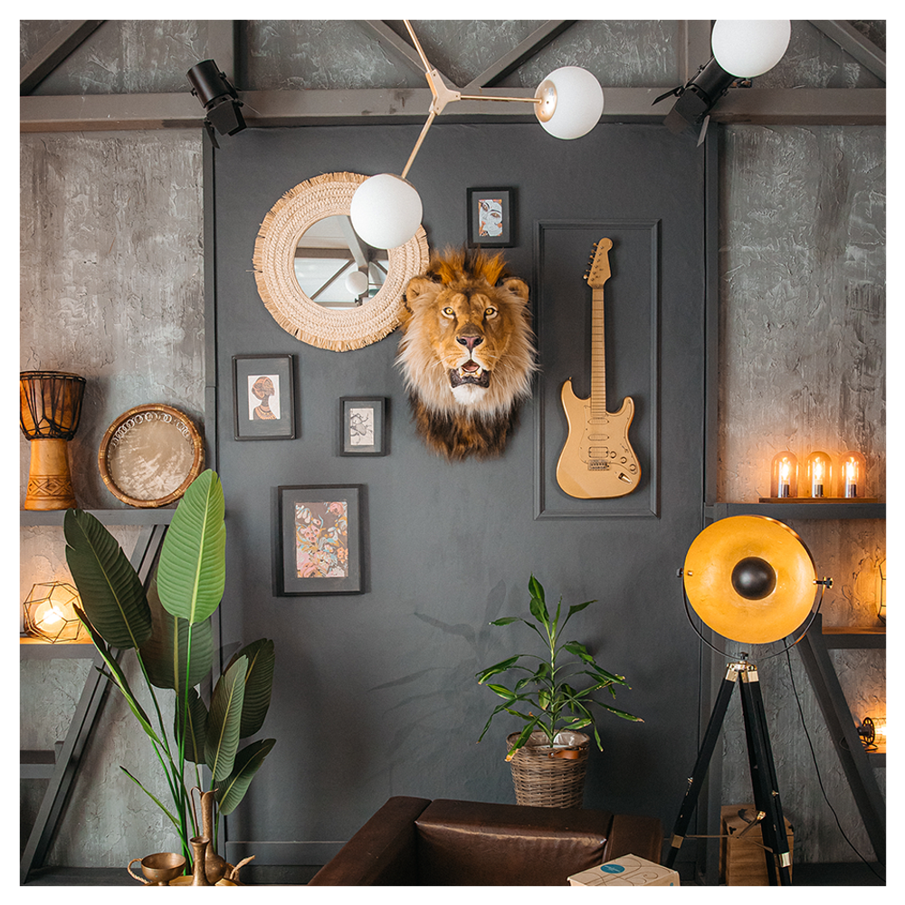 Реплика головы «Африканский лев»