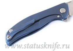 Нож Широгоров Флиппер 95 М390 синее анодированиефотография - 7