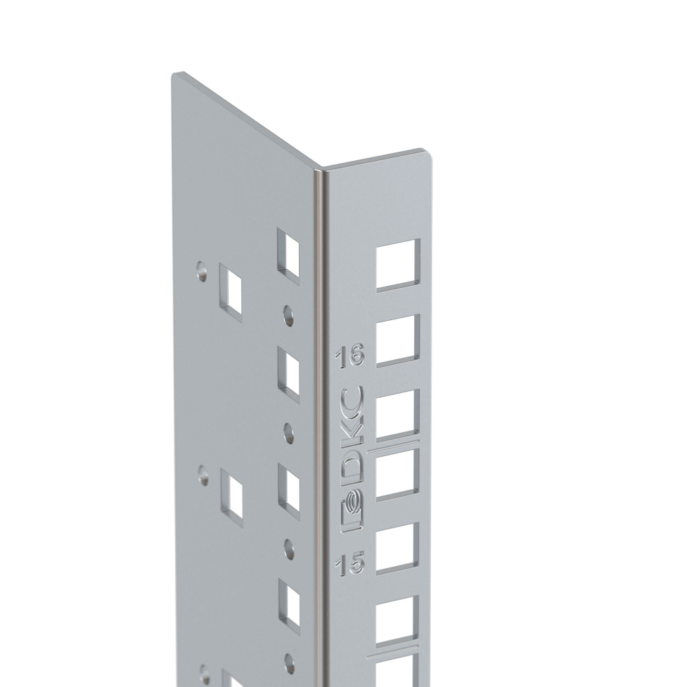 Вертикальные монтажные профили 16U, "L" для 19" IT-корпусов ДКС серии STI/CQE, 2шт