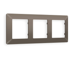 AF110633 Рамка ALFA Line (Темная бронза матовый) 3-ая