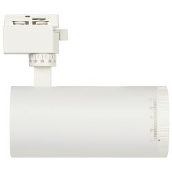 Трековый светильник однофазный ЭРА TR59-3040 WH светодиодный 30Вт 4000К белый | Однофазные светильники LED