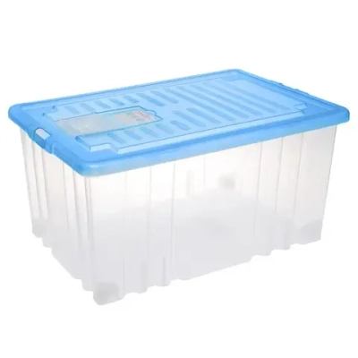 Ящик с крышкой 56л. 61*40*31см (цвета в ассортименте)