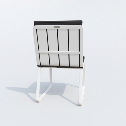 Стул Ideal Patio ГИРА антрацит - белый каркас