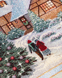 Набор салфеток подстановочных 2шт 35х50см Mix&Match Home Новогодний вечер голубой