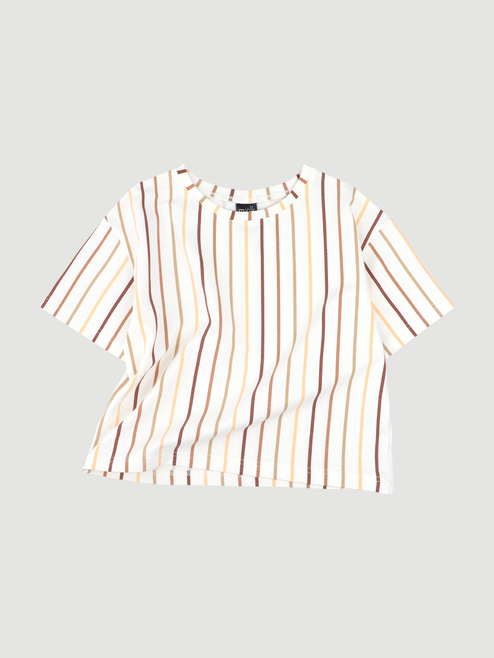 Футболка оверсайз Mjölk Ecru Stripes, уценка