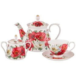 ЧАЙНЫЙ СЕРВИЗ LEFARD "МАКИ" НА 6 ПЕР. 14 ПР. 1000/420/250 МЛ (КОР=2 НАБ.)