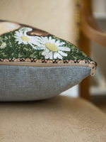 Декоративный гобеленовый чехол для интерьерной подушки Шпиц 38*38