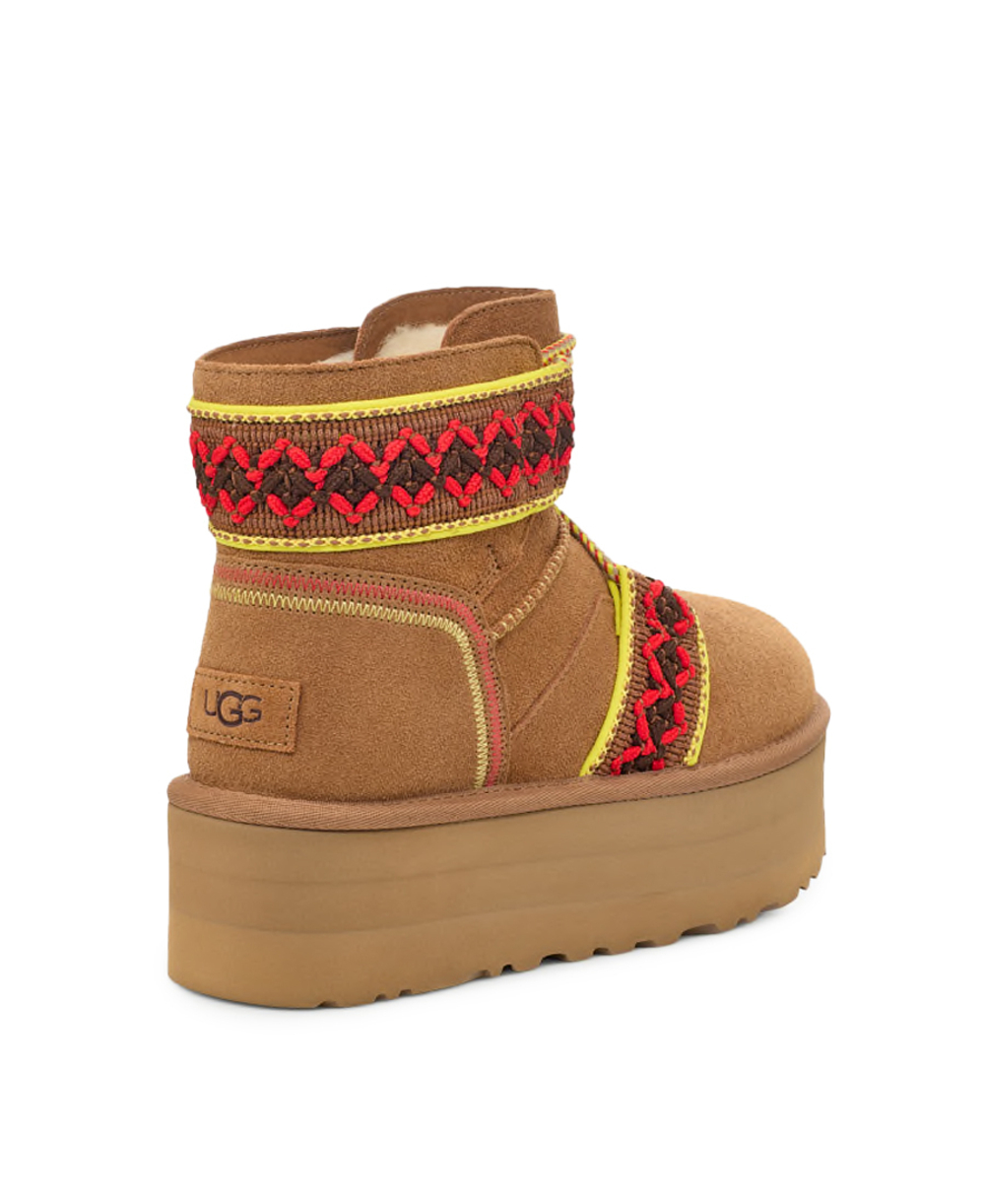 CLASSIC MINI BRAID PLATFORM - chestnut