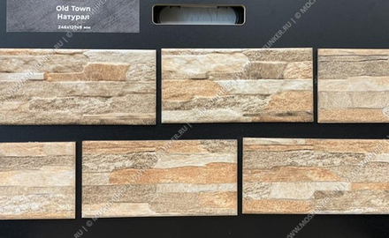 Beryoza Ceramica, Old Town Натурал, 246x120x9 - клинкерная фасадная плитка