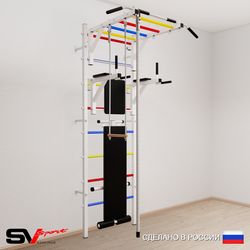 Шведская стенка Sv Sport 556 (Турник рукоход/Брусья/Скамья/Канат/Трапеция)