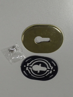 Накладка сувальдная 85*65, без шторки, латунь