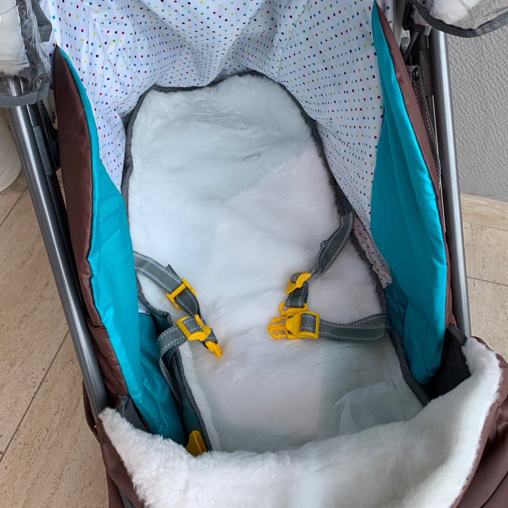 Коляска-санки комбинированная «Ника Детям 7-6» с бельчонком шоколадный (арт. НД7-6/12)