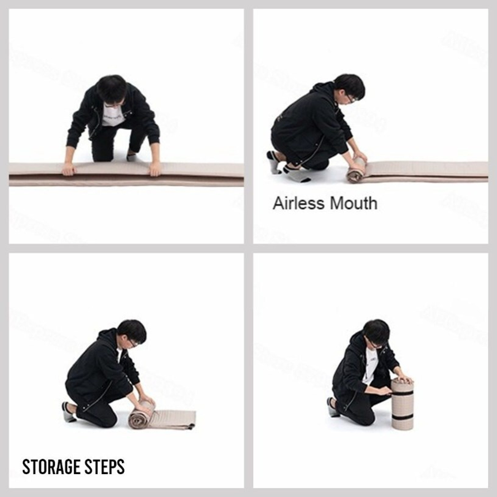 Коврик самонадувающийся Naturehike туристический, 200х76х6 см, песочный