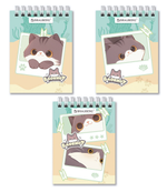 Блокнот А7 40л. клетка "Милые коты" на гребне, в ассортименте (HATBER)