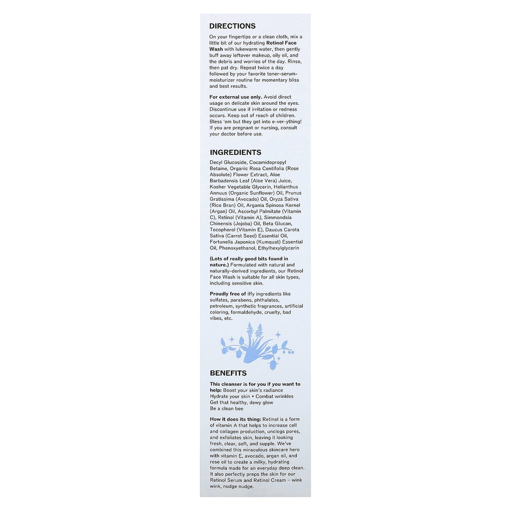 Lilyana Naturals, Гель для умывания с ретинолом, 195 мл (6,59 жидк. унц.)