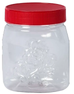 Банка для продуктов пластиковая 0,5 л прозрачный «Розочка» (32 шт/уп) Ар-Пласт