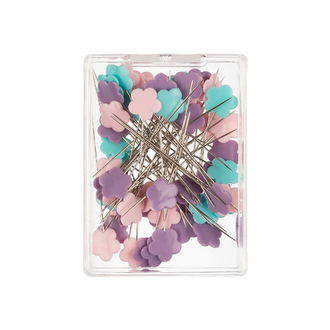 "Gamma" PHP-20 Булавки для квилтинга сталь 60 шт 46 мм в блистере в пластиковой коробке