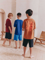 Пижама для мальчика Next AM2-789, 3 шт., Синий, Оранжевый, Красный