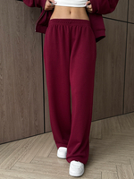 Костюм худи + брюки красный