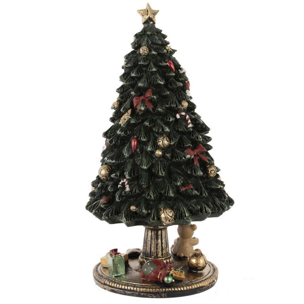 GAEM Фигурка декоративная (мех.завод,муз, движ) "Ёлка", L12 W12 H22,5 см