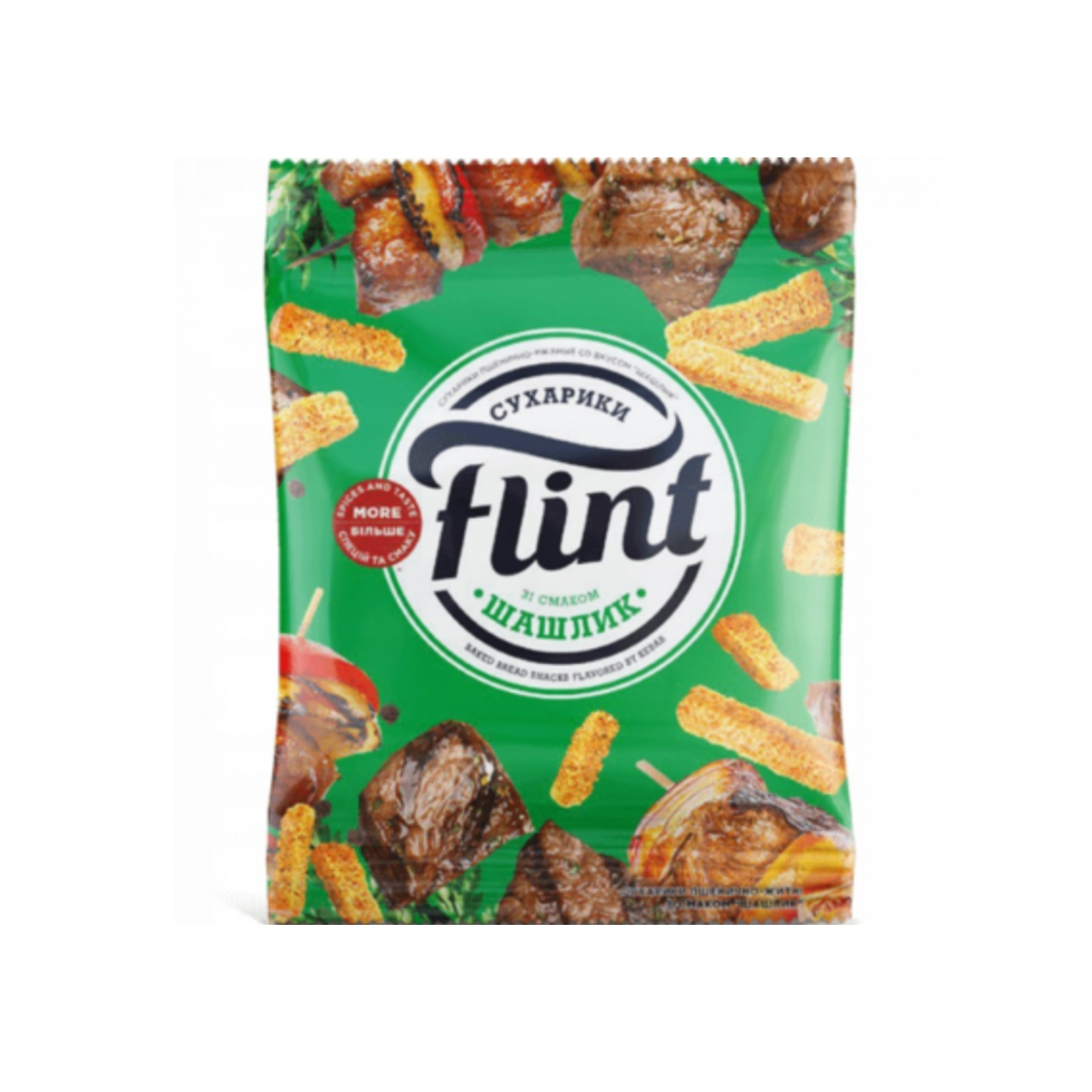 Сухарики Flint шашлык 100 гр
