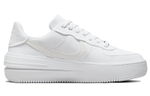 Кроссовки Nike Air Force 1 Plt.Af.Orm "Triple White" (Женская размерная сетка)