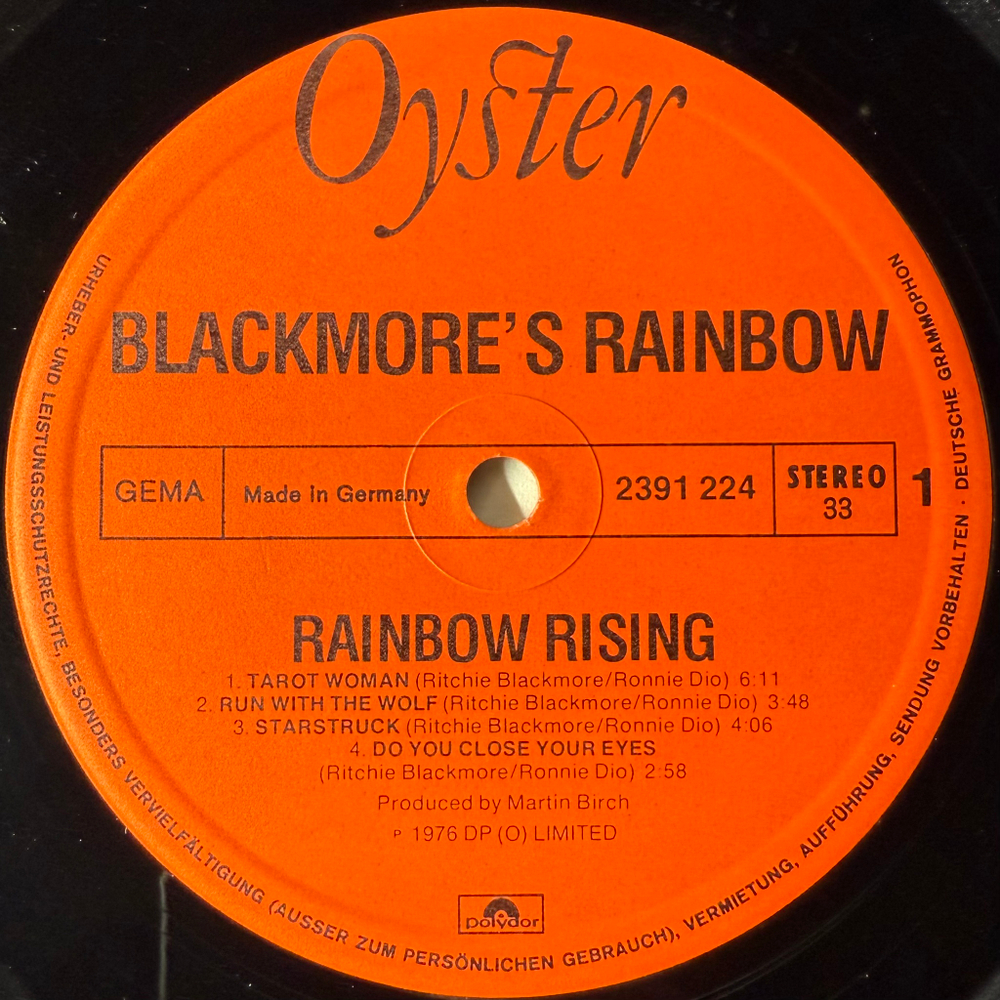 Rainbow - Rising (Германия 1986г.)